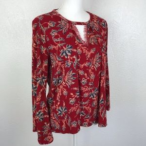 Democracy | Boho Bell Sleeve Blouse V Neck Detail